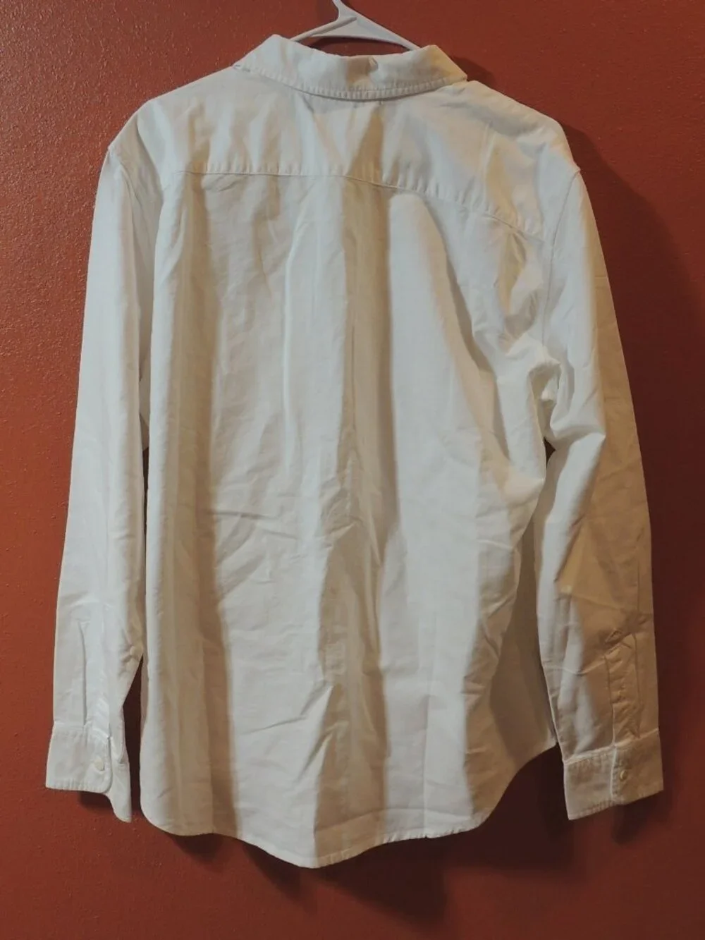 Levi Shirt NEW Men Large White Camping Hiking Long Sleeve Button Down Shirt